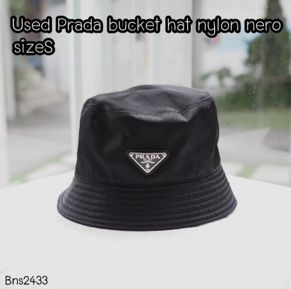 Prada BUCKET HAT NYLON NERO SIZES