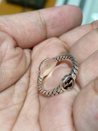 Gucci RING SIZE14 GG SILVER