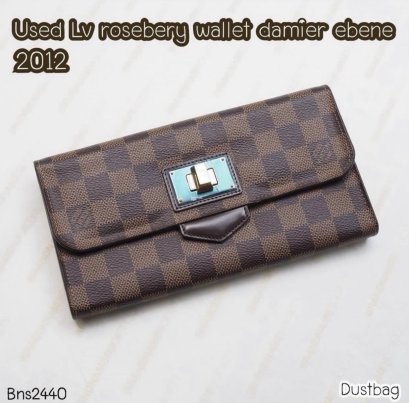Louis Vuitton ROSEBERY LONG WALLET DAMIER EBENE CA2152