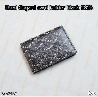 Goyard CARD HOLDER BLACK 2024 **2/2/68
