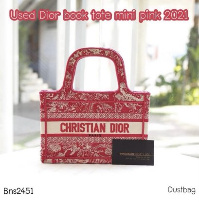 Dior BOOK TOTE MINI PINK 2021 ** 25/10/68