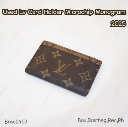 Louis Vuitton CARD HOLDER MICROCHIP MONOGRAM 2025