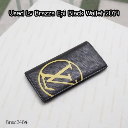 Louis Vuitton BRAZZA EPI BLACK WALLET 2019