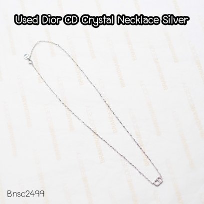 Dior CD CRYSTAL NECKLACE SILVER