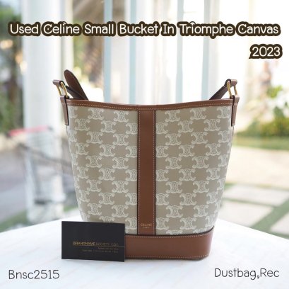 Celine SMALL BUCKET IN TRIOMPHE CANVAS