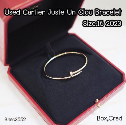 Cartier JUSTE UN CLOU BRACELET SIZE.16 GOLD 2023