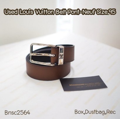 Louis Vuitton BELT PONT-NEUF SIZE.95 JJ0221