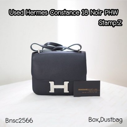 Hermes CONSTANCE 18 NOIR PHW STAMP.Z