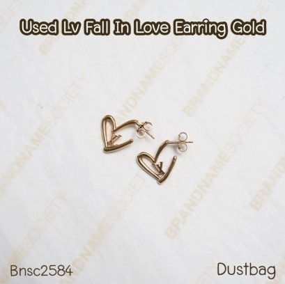 Louis Vuitton FALL IN LOVE EARRINGS GOLD
