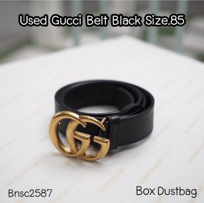 Gucci GG BELT BLACK SIZE.85