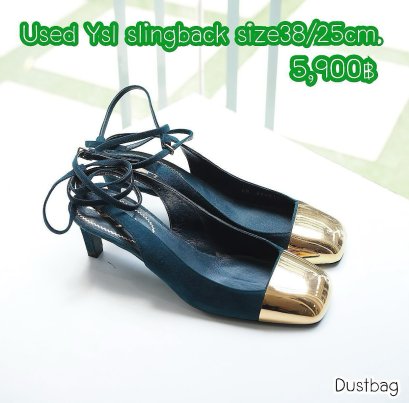 YSL TWO TONE GOLD GREEN SIZE38