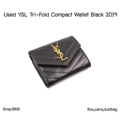 YSL TRI-FOLD COMPACT WALLET 2019