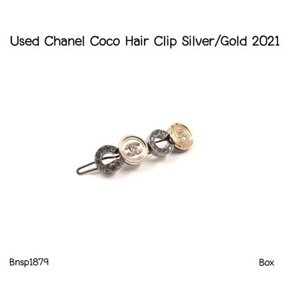 Chanel Coco Hair Clip Silver/Gold 2021