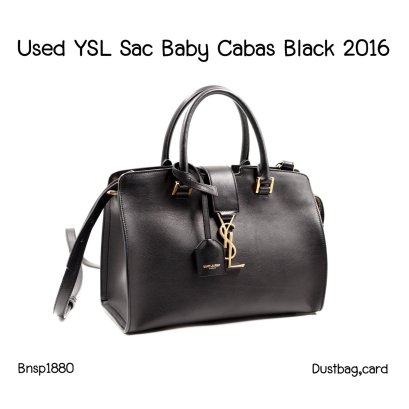 YSL Sac Baby Cabas Black GHW 2016