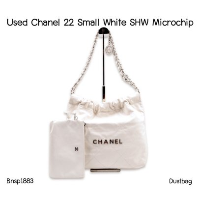 Chanel 22 Small White SHW Microchip