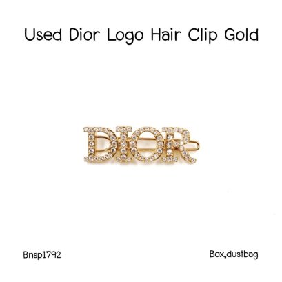 Dior HAIR CLIP LOGO GOLD