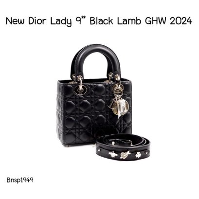 Dior LADY DIOR 9" LAMBSKIN GHW 2024