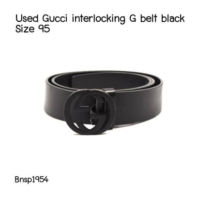 Gucci Interlocking G Belt Black Size 95
