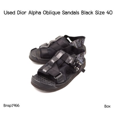Dior ALPHA OBLIQUE SANDALS SIZE 40
