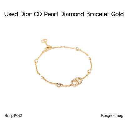 Dior CD PEARL DIAMOND BRACELET GOLD