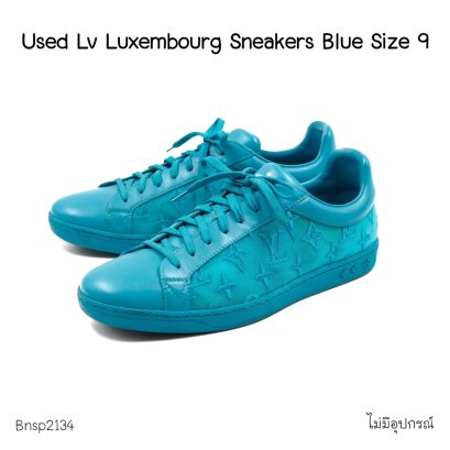 Louis Vuitton LUXEMBOURG MONOGRAM SNEAKERS BLUE SIZE 9