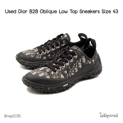 Dior B28 OBLIQUE LOW TOP SNEAKERS SIZE 43