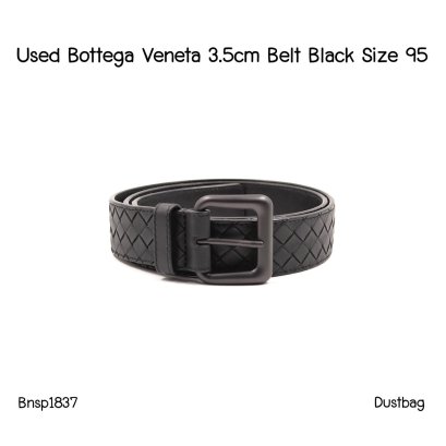 Bottega Veneta BELT 3.5 BLACK SIZE95