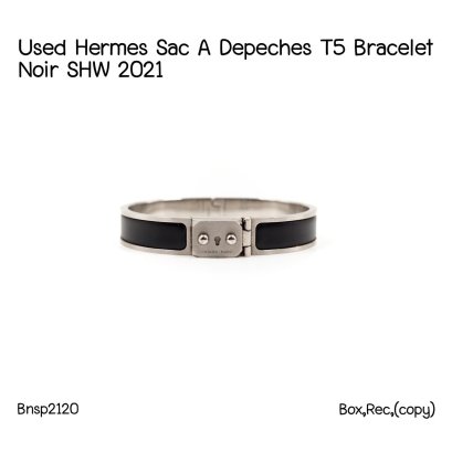 Hermes SAC A DEPECHES T5 BRACELET NOIR RHW 2021