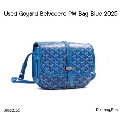 GOYARD BELVEDERE PM BAG BIUE 2025