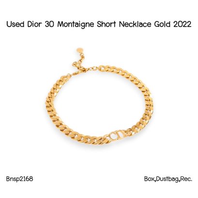 Dior 30 MONTAIGNE SHORT NECKLACE GOLD 2022