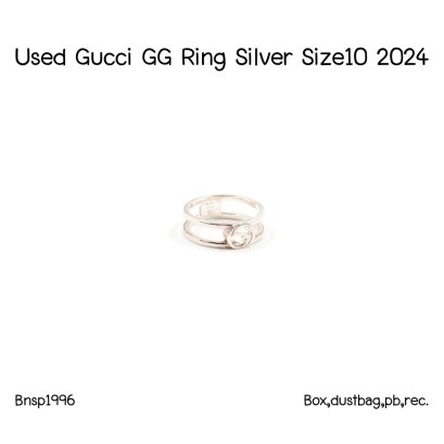 Gucci GG RING SILVER SIZE 10 2024