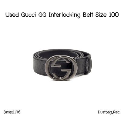Gucci GG Interlocking Belt Size 100 2026