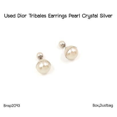 Dior TRIBALES EARRING PEARL CRYSTAL SILVER