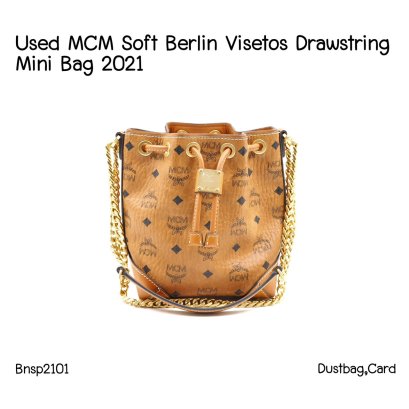 MCM SOFT BERLIN VISETOS DRAWSTRING MINI BAG 2021
