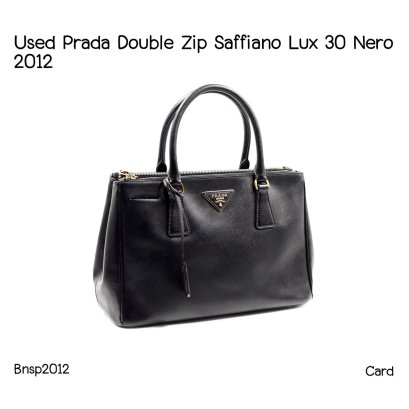 Prada SAFFIANO LUX 30 DOUBLE ZIP 2012