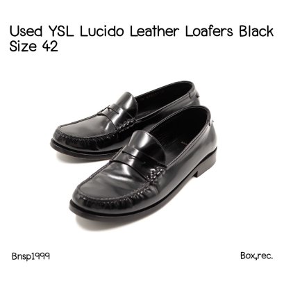 YSL LUCIDO LOAFER BLACK SIZE42