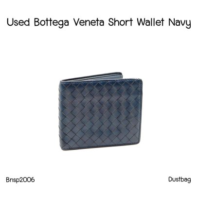 Bottega Veneta BIFOLD SHORT WALLET NAVY