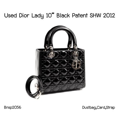 Dior LADY 10" BLACK PATENT SHW 2012