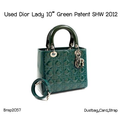 Dior LADY 10 GREEN PATENT SHW 2012