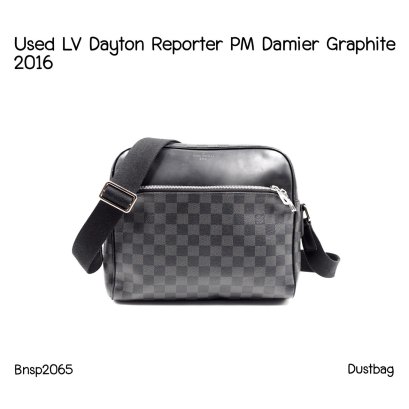 Louis Vuitton DAYTON REPORTER PM DAMIER GRAPHITE 2016