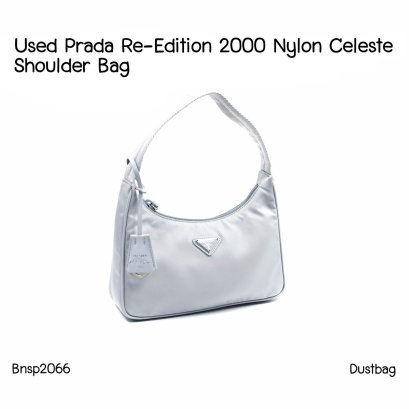 Prada RE-EDITION 2000 Nylon Celeste Shoulder Bag