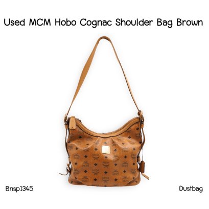 MCM HOBO COGNAC SHOULDER BAG BROWN