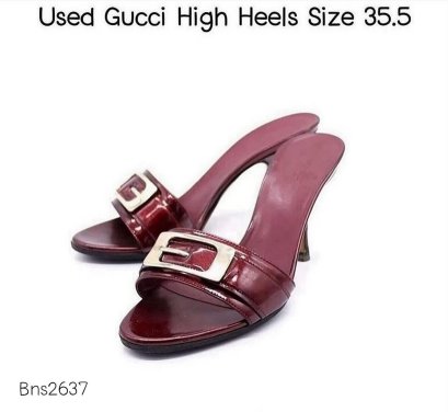 Gucci LOW HEELS RED SIZE 35.5