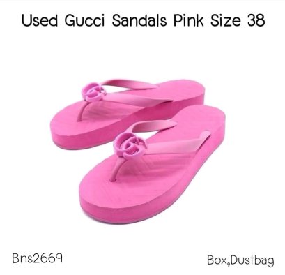 Gucci SANDALS PINK SIZE 38