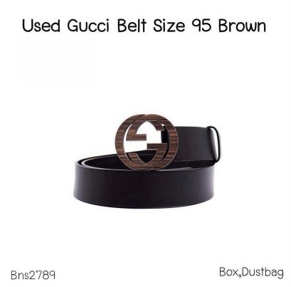 Gucci BELT SIZE 95 BROWN