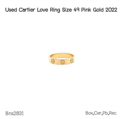 Cartier LOVE RING SIZE 49 PINK GOLD 2022 (QYO444)