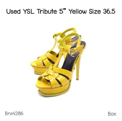 YSL TRIBUTE YELLOW SIZE 36.5