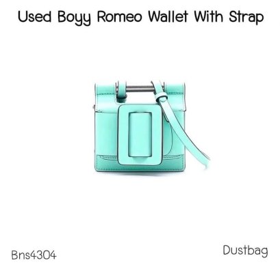 Boyy ROMEO WALLET WITH STRAP GREEN