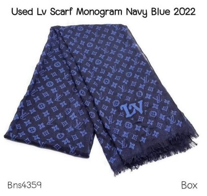 Louis Vuitton SCARF MONOGRAM BLUE 2022