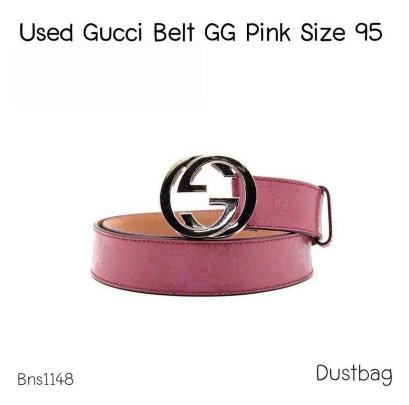 Gucci BELT GG PINK SIZE 95